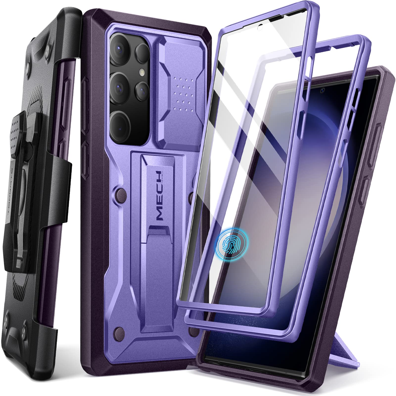 Samsung Galaxy S23 Ultra パープル 画面ひび割れあり